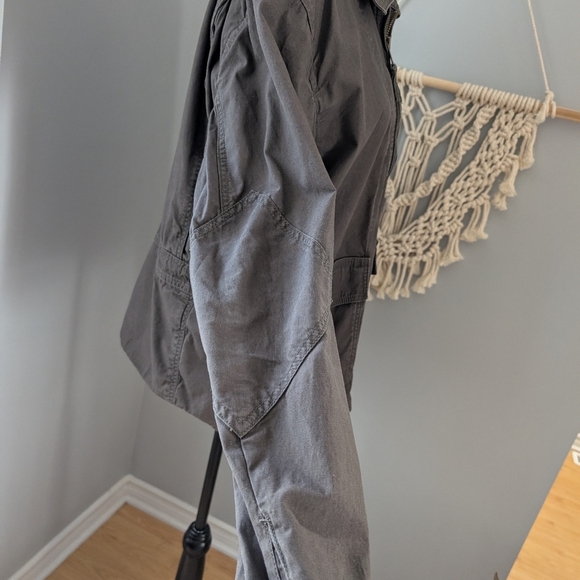 Eddie Bauer jacket Medium Green Collared Zip Up Unisex - Picture 4 of 12